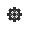 Gear Logo Template vector icon. Abstract Gear sing on white background. Royalty Free Stock Photo