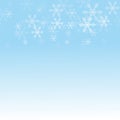 Merry Christmas background, Christmas snow light blue background texture for the holidays Royalty Free Stock Photo