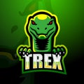 Dinosaur t-rex mascot logo design Royalty Free Stock Photo