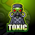 Toxic mascot esport logo design