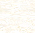 Seamless wooden pattern. Wood grain texture. Dense golden lines. Abstract white background. Vector illustration Royalty Free Stock Photo
