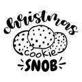 Christmas Cookie Snob Royalty Free Stock Photo