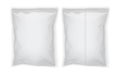 White blank packaging isolated on white background top and bottom view Royalty Free Stock Photo