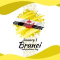 January 1, Independence day of Brunei Darussalam