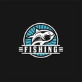 Fishing Tournament vector design logo collection Royalty Free Stock Photo