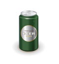 Green beer can Royalty Free Stock Photo