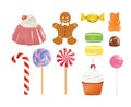 Various sweets set