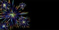 Colorful Festival fireworks. Royalty Free Stock Photo