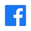 Facebook Logo - Vector - Original Latest Blue Color - Isolated. F Icon for Web Page, Mobile App or Print Materials. Transparent