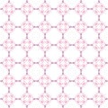 Abstract Outlined Pink Circle Fence Grid Vector Seamless Pattern. Colors Texture. Digital Designed Illustration Pattern Background