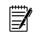 Note book icon vector image Royalty Free Stock Photo
