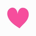 Sweet Pink Heart Love Vector Royalty Free Stock Photo