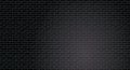 Vector of a black brick wall. Royalty Free Stock Photo