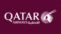 Qatar Airways logo on white background Royalty Free Stock Photo