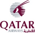 Qatar Airways logo on white background