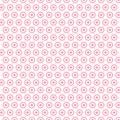 Hexagonal Geometric Pink Star Mesh Grid Print Texture.Vector Ornament Decoration Background Pattern.Digital Design Royalty Free Stock Photo