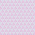 Geometric Irregular Hexagonal Mosaic Fabric Print Texture.Vector Decoration Background Pattern.Digital Design Royalty Free Stock Photo