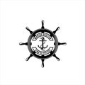 Nautical Logos Templates. Vector object and Icons for Marine Labels, Sea Badges, Anchor Logos