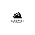 Logo Sandwich isolated on clean background. Sandwich icon concept drawing icon in modern style