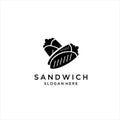 Logo Sandwich isolated on clean background. Sandwich icon concept drawing icon in modern style