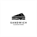 Logo Sandwich isolated on clean background. Sandwich icon concept drawing icon in modern style