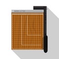 Level paper trimmer,paper cutter icon isolated on white background Royalty Free Stock Photo