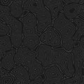 Ethnic style seamless pattern. Black ornate, aztec textile print. Vector graphic background