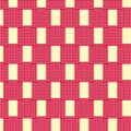 Red check box pattern on half white background for textile printed Royalty Free Stock Photo