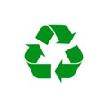 Green Color Recycle Logo Recycling Symbol Isolated Vector Royalty Free Stock Photo