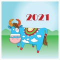 The Year of Bull 2021 illustration