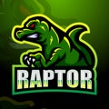 raptor mascot logo design Royalty Free Stock Photo