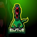 raptor mascot logo design Royalty Free Stock Photo