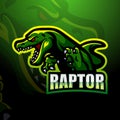 raptor mascot logo design Royalty Free Stock Photo