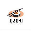 sushi logo graphic Japanese food.