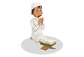 Vector graphic illustration of Indian Muslim Man Royalty Free Stock Photo