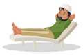 Vector graphic illustration of Indian Muslim Man