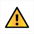 General Hazard Symbol Danger Warning Sign Isolated Vector Royalty Free Stock Photo