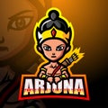 Arjuna mascot esport logo design