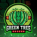 Morelia viridis Green tree phyton mascot. esport logo design