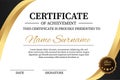 Creative certificate of appreciation award template. elegant certificate template. vector illustration