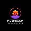 Logo Mushroom gradient colorful style