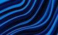 Realistic deep blue silk satin wrinkled fabric wave luxury background vector Royalty Free Stock Photo