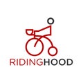 Logo, Design, Vector, Symbol, Idea, Concept, Image, Graphic form a classic and unique bicycle Royalty Free Stock Photo