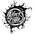 Abstract and artistic coffee logo