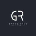 GR Initial Letter Logo - Minimal Logo Design