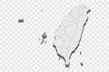 3D map illustration of Taiwan