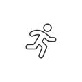 Man fast run icon rush icon. Vector illustration on white background eps 10