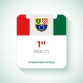 1st March Independence day of Federation of Bosnia and Herzegovina