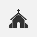 Vector illustration of church icon Royalty Free Stock Photo