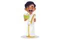 Vector Graphic Illustration Of Tamil Man Royalty Free Stock Photo